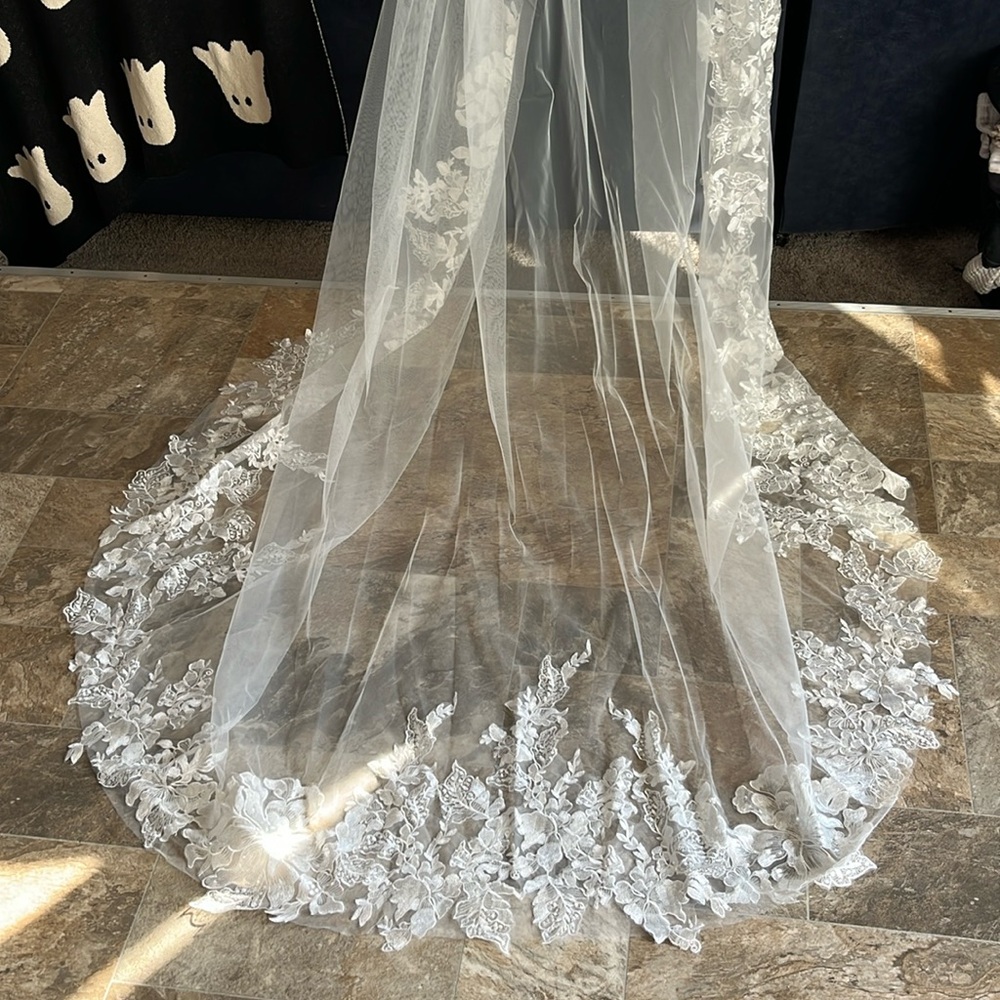108 inch cathedral veil lace